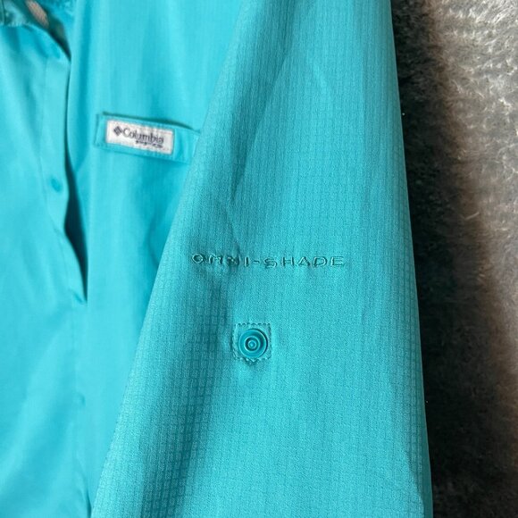 Columbia Women PFG Tamiami II Long Sleeve Vent Snap Pockets Omni Shade Shirt 1X - Picture 6 of 15